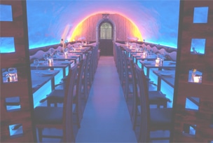 Restaurant lit up using LED Strip Lights