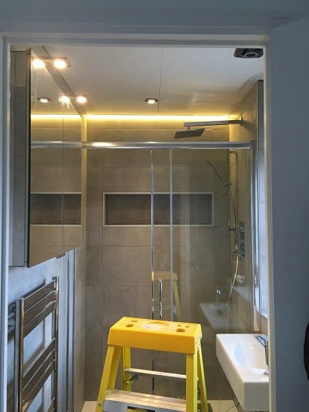 Bathroom with LED Tape