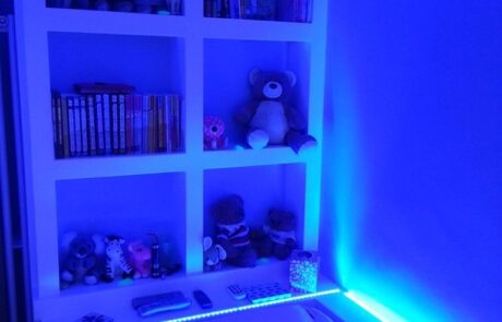 LED Strip Lights used in childs bedroom