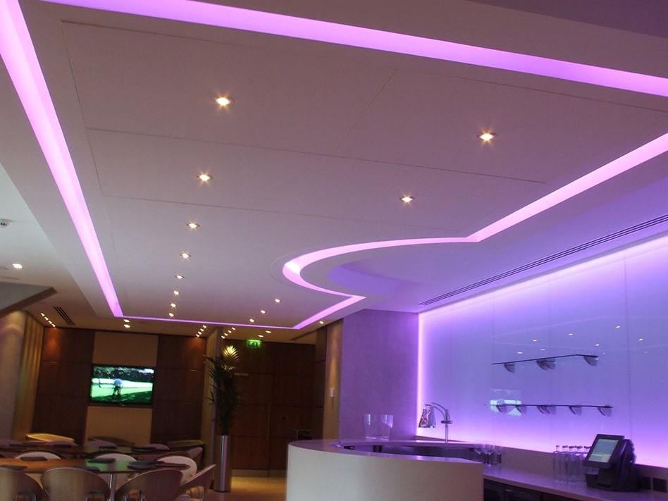Instyle LED installed LED Tape in Manchester city fc- purple