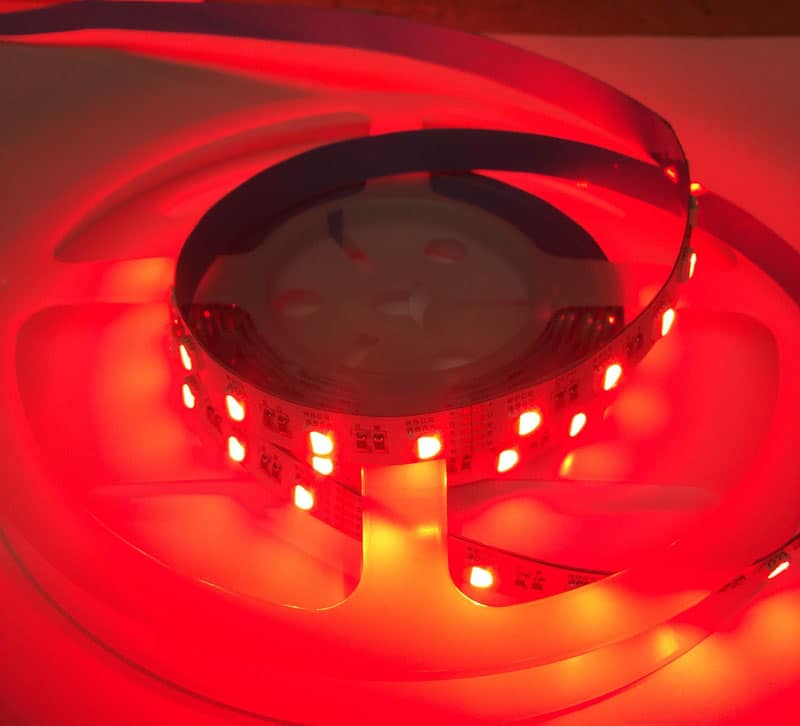 Red LED Tape on a reel