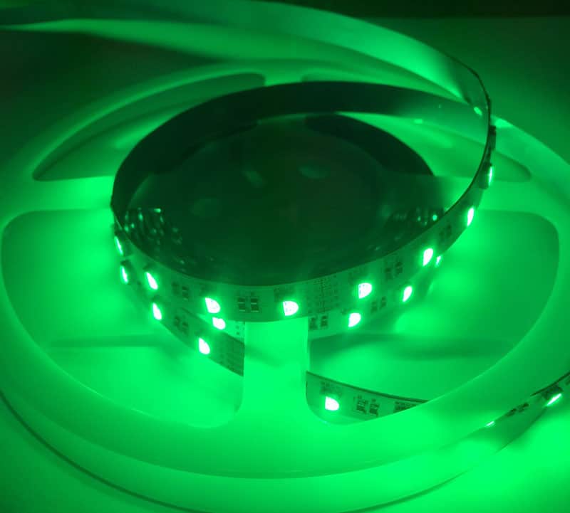 Green LED Tape on a reel